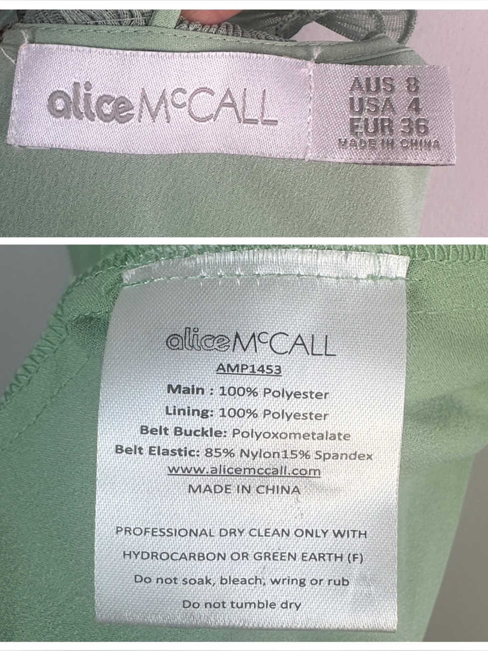 Alice McCall Ruffle Jumpsuit Green Size 4 Lightweight Romper Feminine Playsuit - Picture 15 of 16